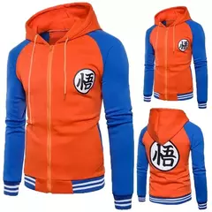 Anime D-Dragões Hoodie Traje Cosplay, Moletons Bola Z, Casacos com zíper, Goku Kame Cardigan, Casual Jaqueta de Beisebol Tops, Blusas