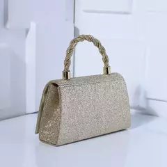 Imagem do Bolsa leve bordada para mulheres, bolsa de luxo com corrente de sling, sensação alta, vestido de festa de casamento