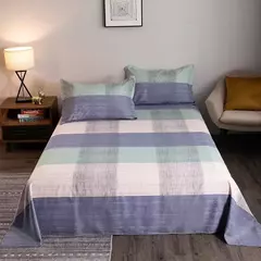 Imagem do WASART-Geometria Impresso Conjunto de Lençol de Cama de Casal Luxo, 2 Pessoas, Queen e King Size, Super Cozy, Casal