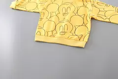 Moletom de manga comprida Disney mickey, roupas infantis, pulôver solto com gola redonda, camisa básica para menino e menina, tops da moda outono - Wolf Magazine