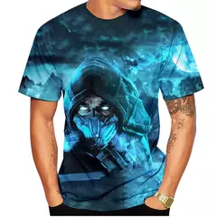 Mortal Kombat 11 T-shirts impressas em 3D para homens e mulheres, roupas de rua grandes, Harajuku Tees, tops, roupas infantis, jogos de luta