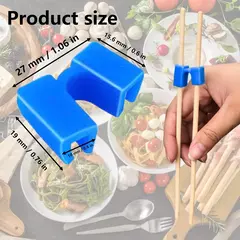 Durável Dobradiça Conector Chopsticks, Pequeno, Fácil Uso, Chopstick Trainer, Portátil, Reutilizável, Ajudante, Japonês, Assistente de Treinamento, 8 Pcs, 10Pcs - Wolf Magazine