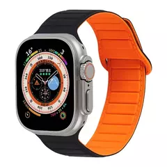 Pulseira Magnética de Laço de Silicone para Relógio Apple, Banda, Ultra, 49mm, 45mm, 44mm, 40mm, 41mm, Pulseira para Série iWatch, Ultra 8, 7, 6, SE, 5, 4, 3 - Wolf Magazine