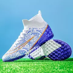 Botas longas de futebol para homens, grama infantil, TF, FG Training Soccer Shoes, tênis esportivos profissionais, tênis de futebol ao ar livre - Wolf Magazine