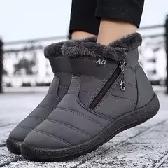 Mulheres Botas Watarproof Ankle Boots Para As Mulheres Sapatos de Inverno Manter Botas de Neve Quente Feminino Zipper Botines Botas Inverno Mujer