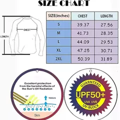 Imagem do Manga Longa UPF 50 + Rash Guards dos homens Mergulho Proteção UV Leve T-shirt Solto Fit Natação Secagem Rápida Surf T-shirt