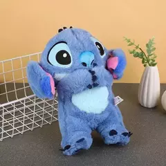 Boneca de pelúcia Stitch para crianças, Lilo e Stitch, brinquedo Kawaii acalma, Anime Baby Music, brinquedos leves para dormir, modelo de presente para criança, respiração, novo