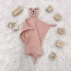 Personalizado Bordado Bebê Consolador, Urso Dormir Cobertor De Segurança, Algodão Musselina Consolador, Nome Nome, Presente do chuveiro do bebê na internet