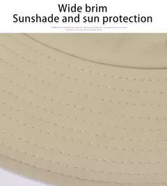 Imagem do Xinbaoguan-Men's Respirável Sunshade Fisherman Hat, Sunscreen Sun Hat, Chapéu de Pesca, Big Eaves, 100% Nylon, Primavera, Verão, 9245