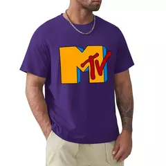 Camiseta retrô da música rap rock MTV, camiseta de manga curta Harajuku, tops gráficos 100% algodão, vintage na internet