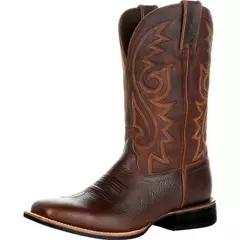 Botas de cowboy ocidentais artesanais para homens, botas bordadas de dedo apontado na panturrilha, botas de equitação novas - comprar online