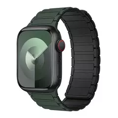 Pulseira Desportiva Magnética para Apple Watch, Pulseira de Silicone, Série iWatch, Ultra 2, 9, 8, 7, 6, 5, 4, 49mm, 45mm, 44mm, 42mm, 38 milímetros, 40 milímetros, 41 milímetros