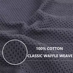 Olanly-Absorvente Algodão Cozinha Toalha, Waffle Weave Stripe, Dishcloth macio, Panos de limpeza, Casa, Secagem, 4 pcs, 6pcs