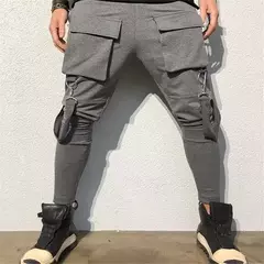 Novo outono dos homens de algodão sweatpants de fitness design de moda lápis calças masculinas casuais corredores de desporto - loja online