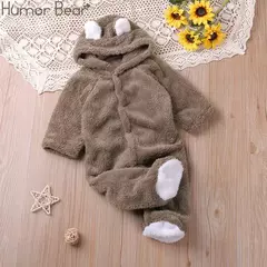 Humor Bear-macacão de manga comprida para bebês meninos e meninas, macacões infantis, macacão infantil, desenho animado, roupas de inverno, outono - loja online