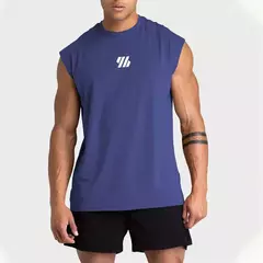 Colete de ginástica sem mangas para musculação masculino, regata esportiva, malha de secagem rápida, top de corrida fitness, roupas masculinas, novo, verão, 2022 na internet