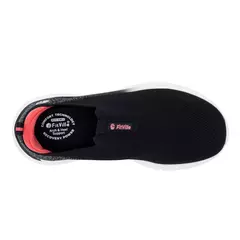 Fitsale-sapatos slip-on respiráveis para mulheres, sola grossa, leve, respirável, pés chatos, salto em arco