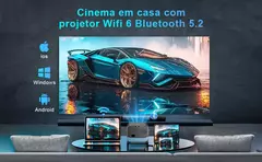 Salange-P28B Suporte 4K Projetor, Android 11, WiFi 6, BT5.0, Smart TV, 720P, Cinema, Filme ao ar livre, Foco Eletrônico, Excelente Som - comprar online