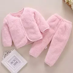 Imagem do Conjunto de roupas para bebês recém-nascidos, criança macia, jaqueta, calça, desenhos animados, meninos, meninas, voar, primavera, outono, 0-24M, 2pcs