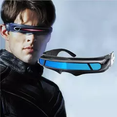 X-men Cyclops Cosplay óculos polarizados para homens mulheres Memory Material Shield Designer Sunglasses - loja online