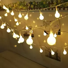 Ball-like guirlanda de luz led, 10m, 6m, 3m, 1.5m, bateria, lâmpada ao ar livre, decoração para jardim, casamento, Natal na internet