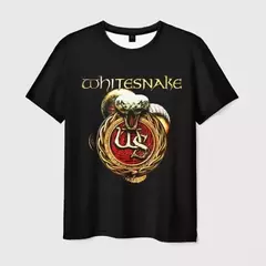 Heavy Metal Rock Whitesnake Band T-shirt para homens e mulheres, impressão 3D, moda hip hop, camiseta de manga curta, camiseta com o pescoço, roupas de verão - loja online