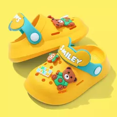 Imagem do Cartoon Baby Sandals, Sapato de bebê chinelo, Mulas para bebê menina e menino, Kid Garden Sandal