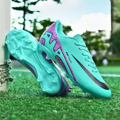 Sapatos de futebol ultraleves longos dos homens, grampos respiráveis, botas de futebol indoor, tênis de treinamento, venda quente, novo, transporte da gota - comprar online