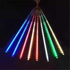 Imagem do LED Meteor Shower Lights, 8 tubos, decoração de Natal ao ar livre, String Fairy Lights, Street Garden e Yard Decoration