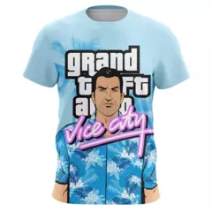 Camisetas de manga curta superdimensionadas para homens e mulheres, Game GTA Tops, T-shirt impresso 3D, Grand Theft Auto Vice City, roupas infantis, moda - loja online