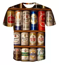 Camiseta Casual de grandes dimensões masculina e feminina, Top de manga curta, Gola redonda, Bebida, Refrigerante, Cola, Fanta Print, 3D, Engraçado, Moda - Wolf Magazine