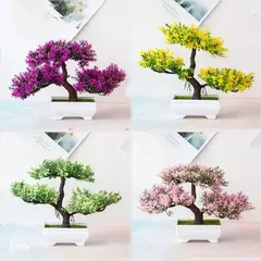 Planta Artificial Bonsai, Pequena Árvore, Flor Falsa, Enfeites Em Vaso, Casa, Sala, Mesa, Jardim, Decoração Do Hotel na internet