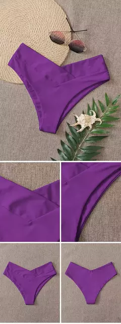 Tanga brasileira de biquíni para mulheres, semi-banho, roupa de praia sexy V cheeky, banho preto para senhoras, natação - comprar online