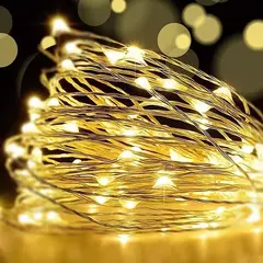 USB Bateria Operado LED String Light, Fio De Cobre, Guirlanda, Fada Iluminação Cordas, Natal, Festa De Casamento, Decoração Lâmpadas, 100-2m - loja online