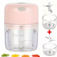 Usb portátil elétrica alimentos chopper para cozinha, mini alho espremedor, moedor de carne, vegetal chopper, cozinha gadgets