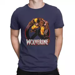 Camisetas Marvel Super Hero para homens, gola redonda, manga curta, X-Man, Wolverine, Humor, presente, roupas de ideia, 100% algodão na internet