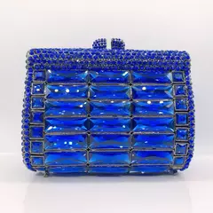 Imagem do Bolsa de cristal strass para mulheres, bolsas femininas de luxo, baile de cristal, senhora, diamante, festa de casamento, bolsas de ombro