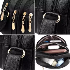 Bolsa mensageiro de couro macio para mulheres, bolso múltiplo, resistente ao desgaste, bolsa feminina de luxo, bolsa de alta qualidade na internet