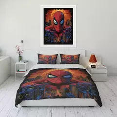 Conjunto de cama impresso Marvel Spider-Man para crianças e adultos, colcha macia, fronha, cama confortável, Twin, cama king, luxo - loja online