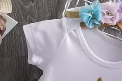 Imagem do É Minha Roupa De Primeiro Aniversário Para Bebês Meninas, Unicórnio Arco-Íris, Bolo Smash, Camisa De Festa De Aniversário, Bodysuits De Bebê, Conjunto De Vestido