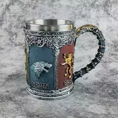 3D esculpida caneca de cerveja personalizada, Game of Thrones, Copo de água, Copo de café, Bebida Resina Cálice, Bar criativo - loja online