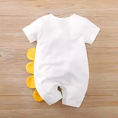 Crocodile Bodysuit de meninos e meninas, algodão impresso 3D, confortável, casual, manga curta, bebê, fofo, verão - comprar online