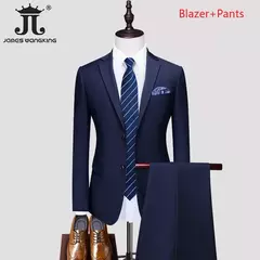 Smoking fino monocromático masculino, terno formal casual, vestido de noiva do noivo, baile e festa boutique, negócios e escritório, colete blazer e calças, M-5XL - comprar online