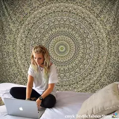 Mandala Tapeçaria para Decoração de Casa, Beach Yoga Mat, Colcha de Mesa, Pendurado, Boêmia, Indiano, Hippie, Quente, Novo, 210x148cm na internet