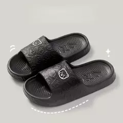 Imagem do Slides planos antiderrapantes para homens e mulheres, chinelos casuais femininos, chinelos internos para casa, sandálias femininas de verão, moda feminina, seabeach fino e fino