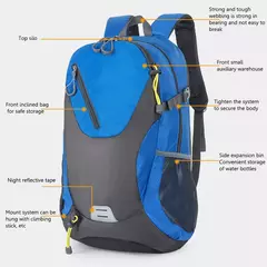 Mochila de viagem grande 40L com capacidade para homens e mulheres, bolsa ao ar livre à prova d'água, montanhismo, ciclismo, caminhadas, mochila esportiva na internet