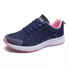 Sapatilhas brancas para mulheres, sapatilha esportiva, sapatos de respiração, sapatos femininos casuais, tênis esportivo senhora sapato atlético - comprar online