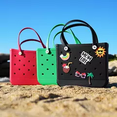 EVA sacola de praia impermeável para mulheres, bolsa de grande capacidade, bolsa de ombro grande, moda feminina - Wolf Magazine