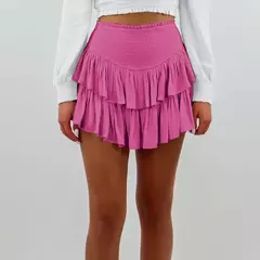 Mini-saia linha A feminina, cintura baixa, fina, monocromática, que combina tudo, casual, doce, sexy, streetwear de moda feminina, verão, Y2K - comprar online