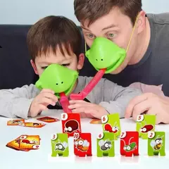 Imagem do Frog Mask Wagging Tongue Lick Cartas, Jogos de Tabuleiro para Crianças, Família, Brinquedos Antistress, Engraçado Desktop Puzzle